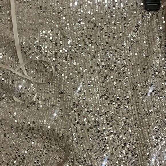 CRYSTAL SKY SEQUIN HIGH RISE PANTS - Picture 8 of 10